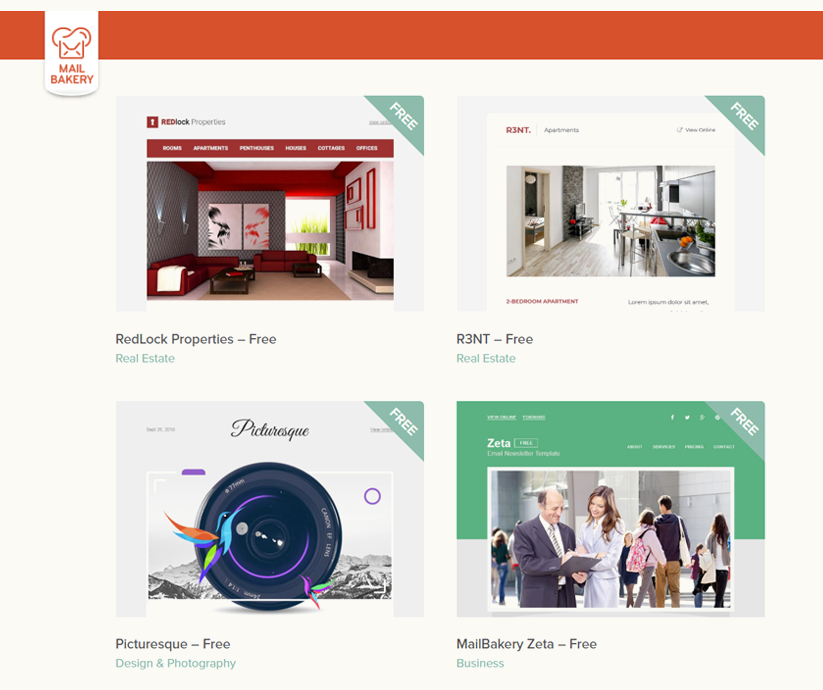 Free HTML Email Templates mail bakery