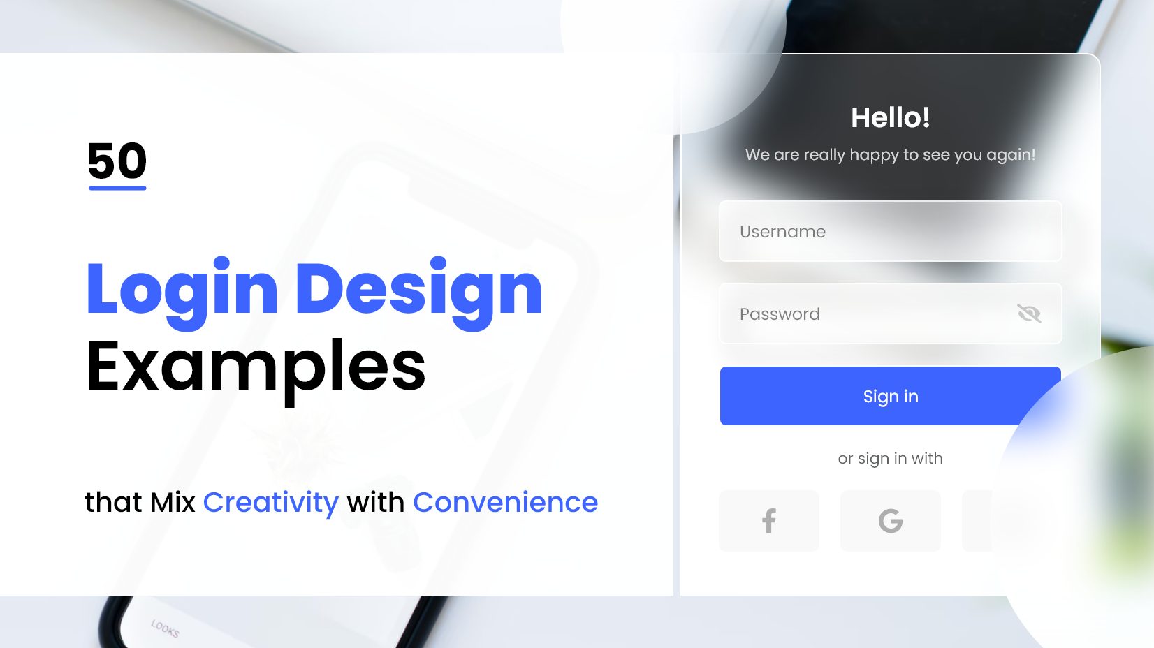 50 Login Design Examples that Mix Creativity with Convenience