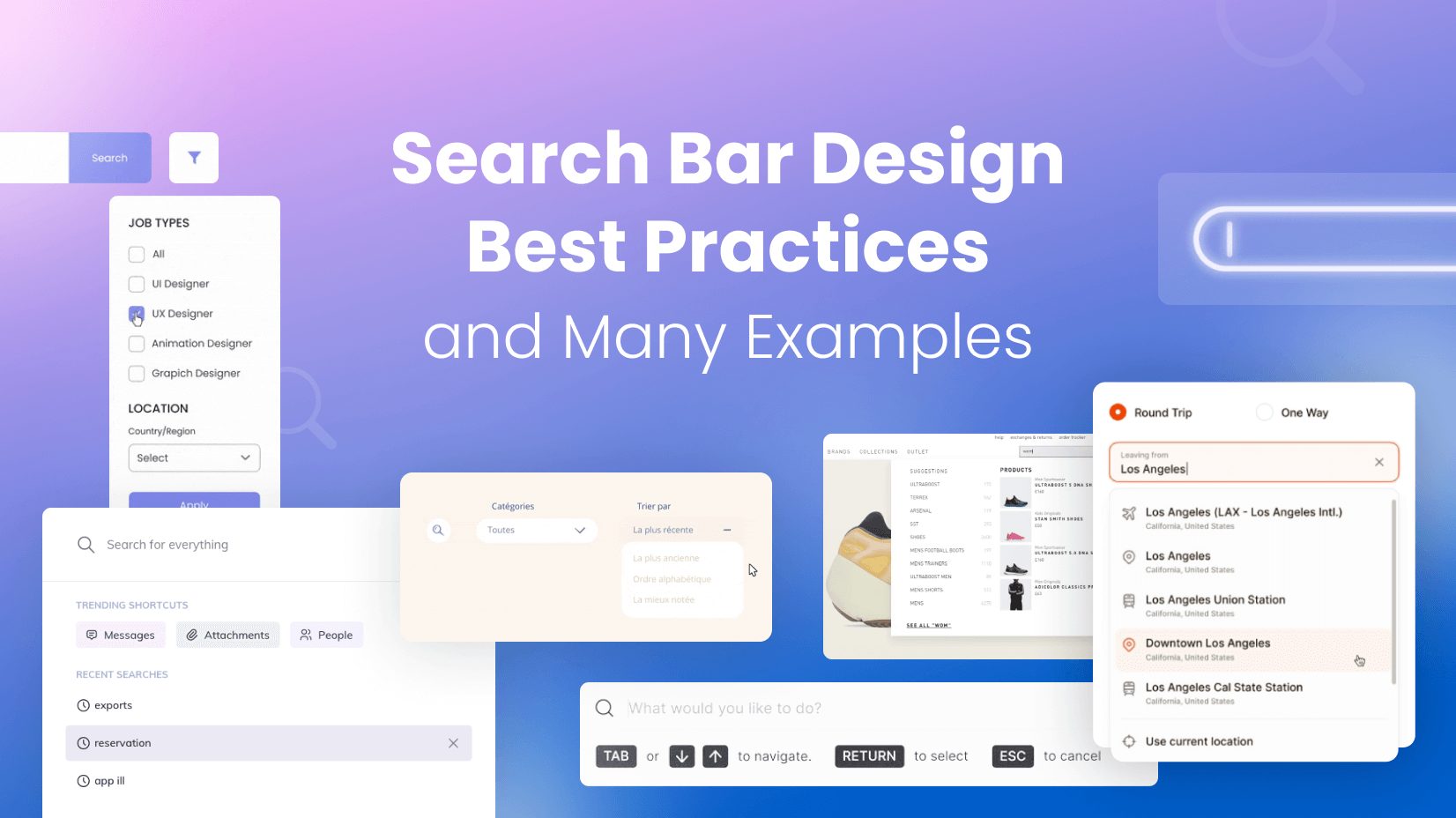 Search Bar Design with Best Practices and Inspirational Examples