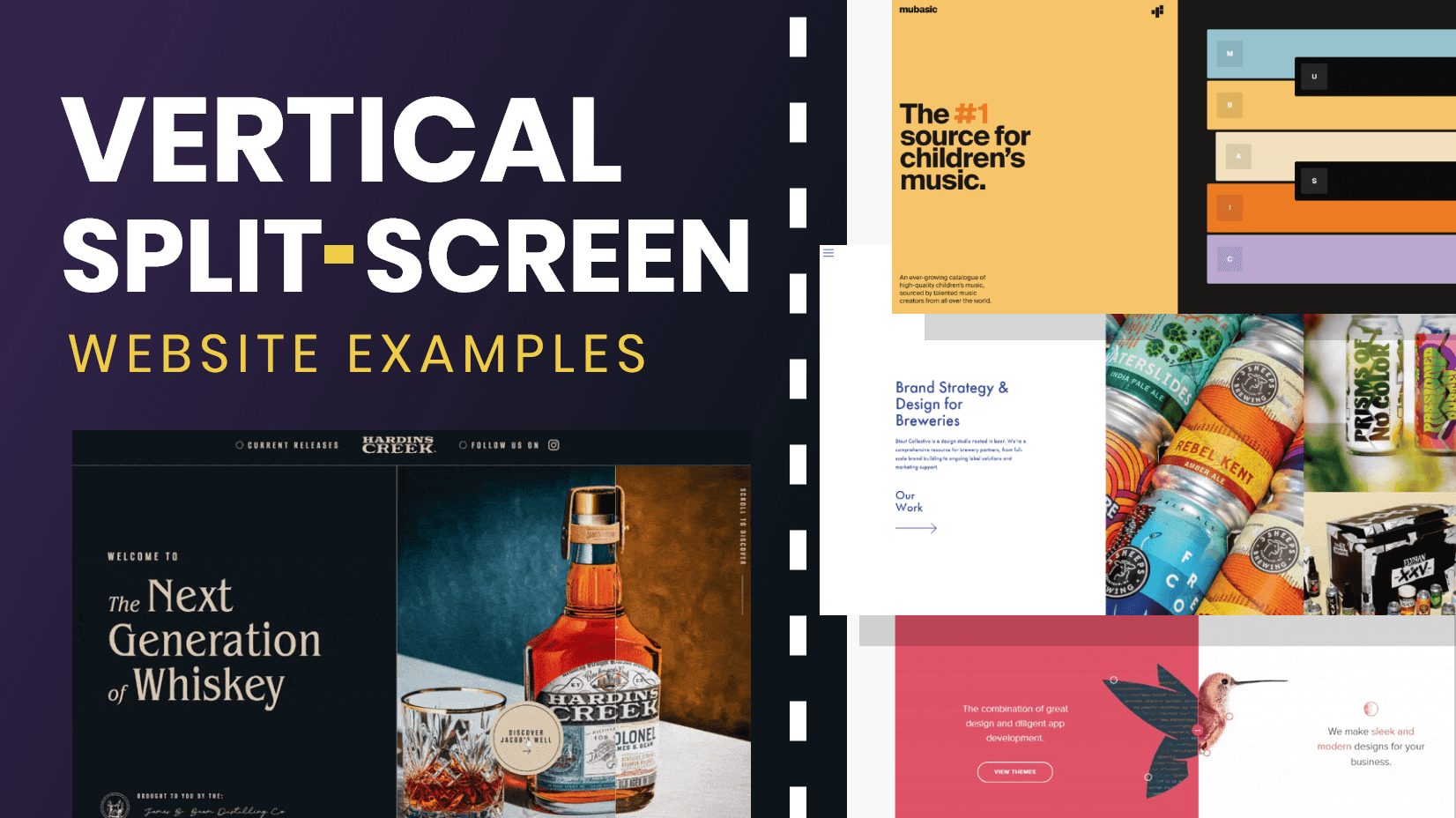14 Dynamic Vertical Split Screen Websites