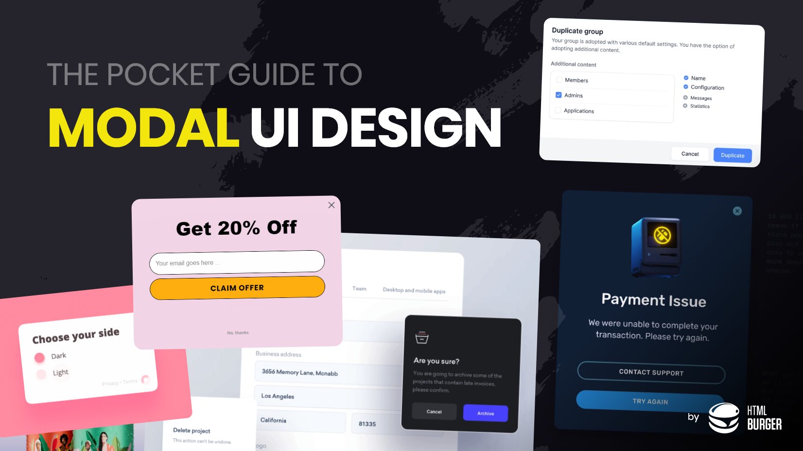 The Pocket Guide to Modal UI Design