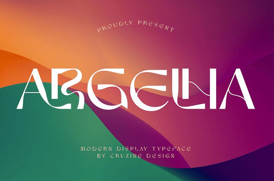 Artistic Font Nerea, Art Nouveau Typography Download Free Font