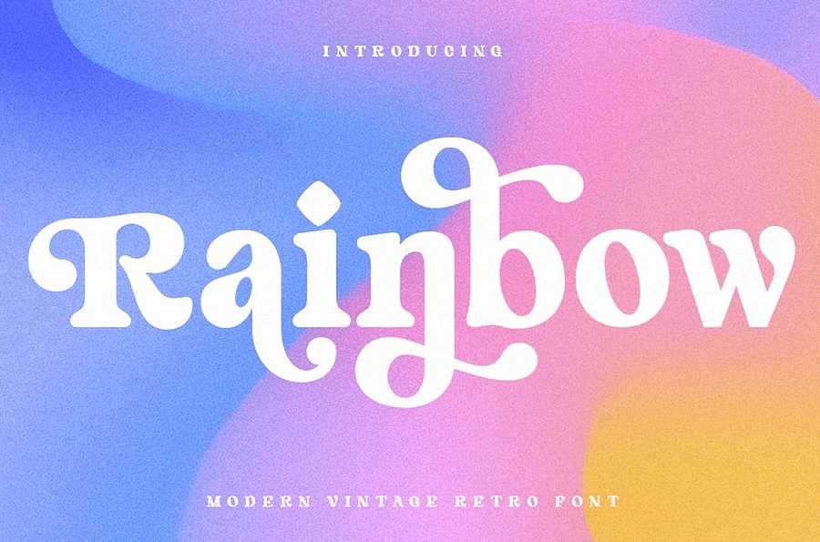 Bubble Rainbow Font · 1001 Fonts