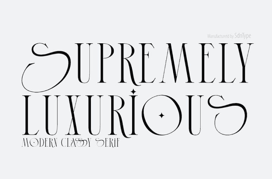 Artistic Font Nerea, Art Nouveau Typography Download Free Font