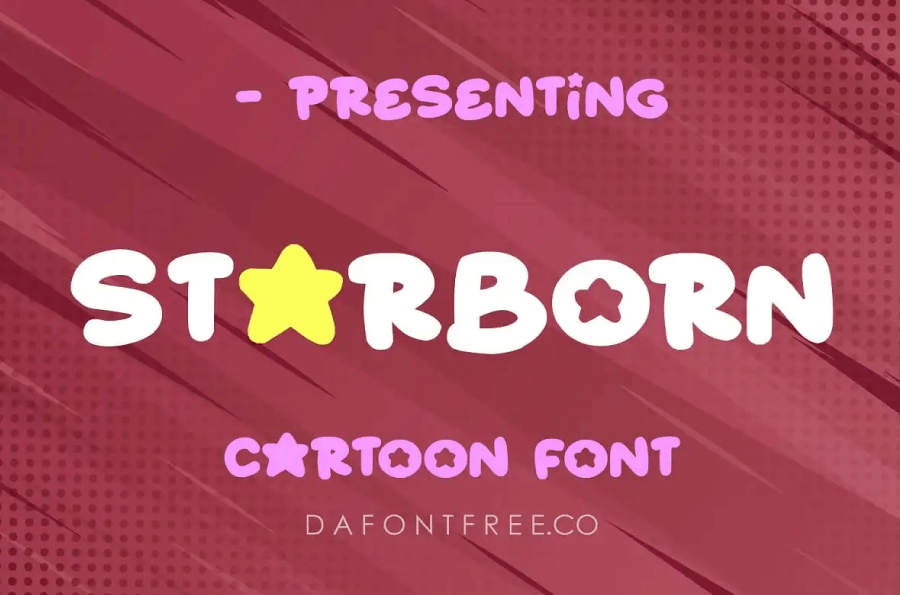 Download free Starborn font, free Starborn.otf Regular font for Windows