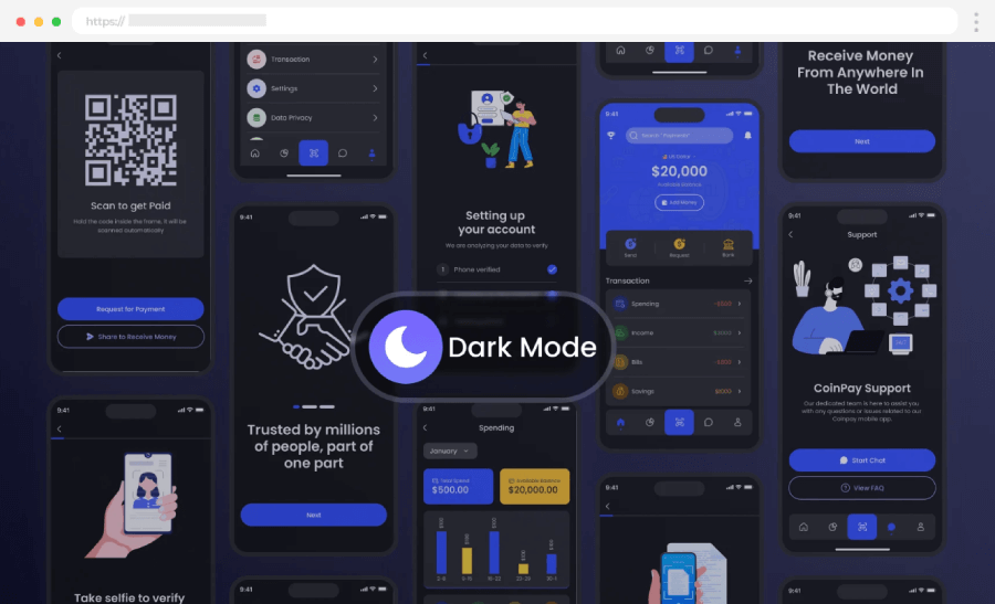 Coinpay Fintech Finance Mobile App UI Kit