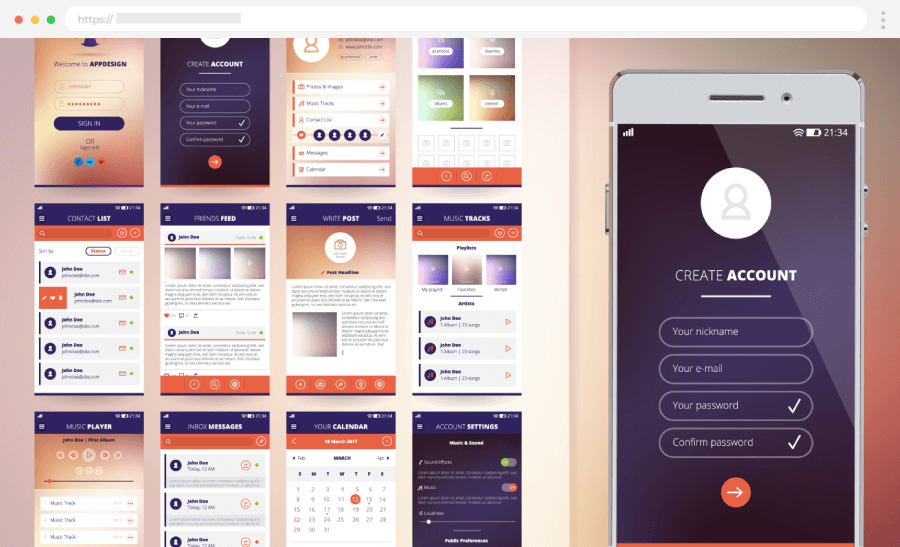 Free Smartphone Application Design Templates