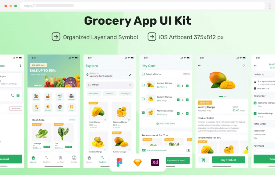 Grocery App UI Kit