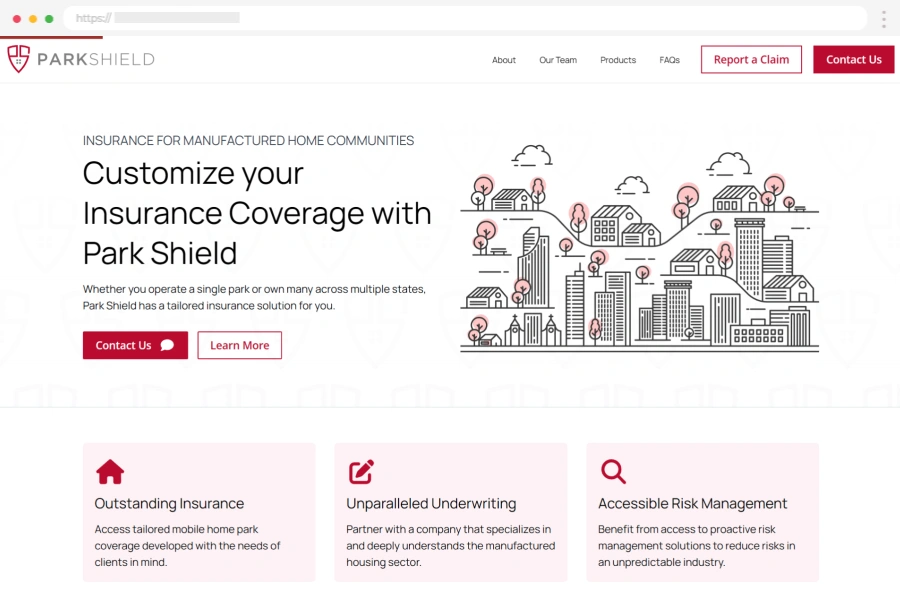 Finance Websites Example 05 Park Shield