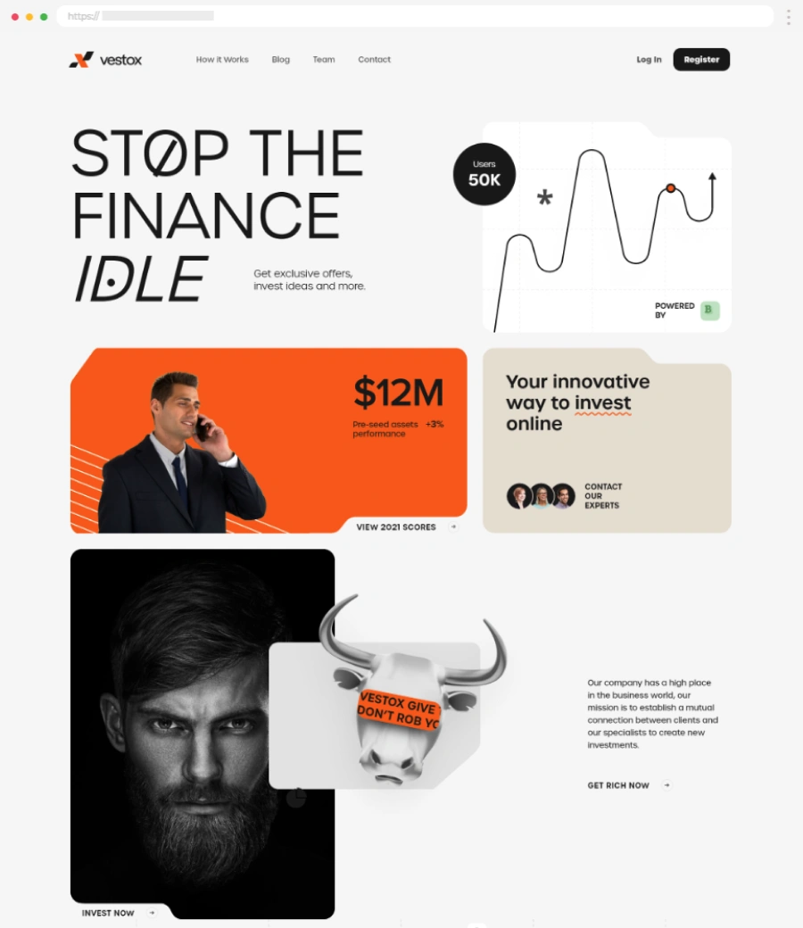 Finance Websites Example 14 Vestox