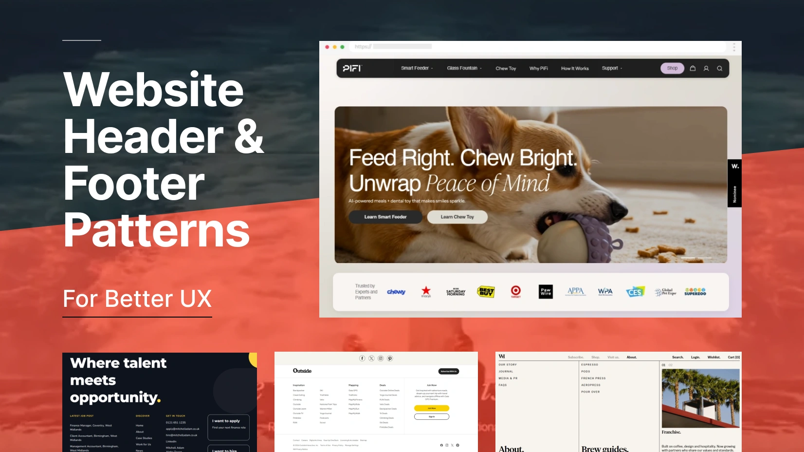 Website Header and Footer Patterns for Better UX Across Devices
